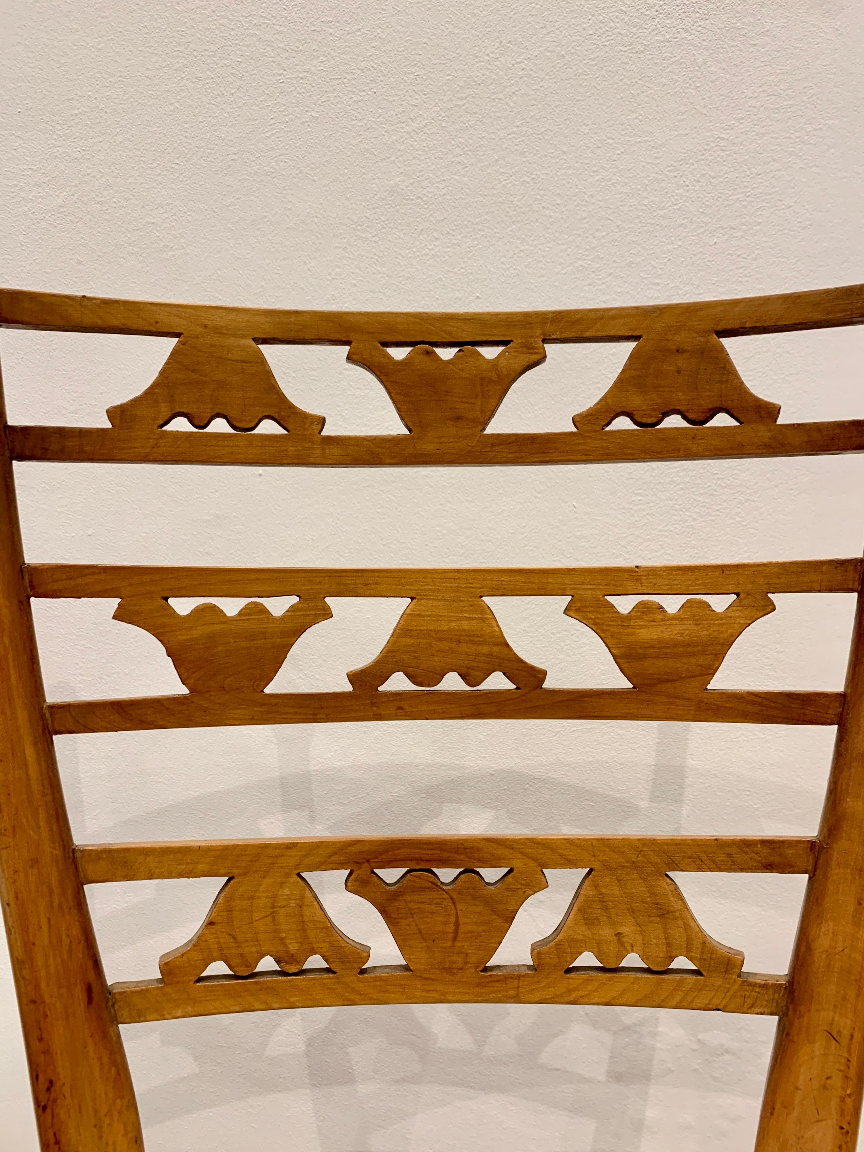 Ensemble of Six Decorative Italian Chairs, 1940s 5