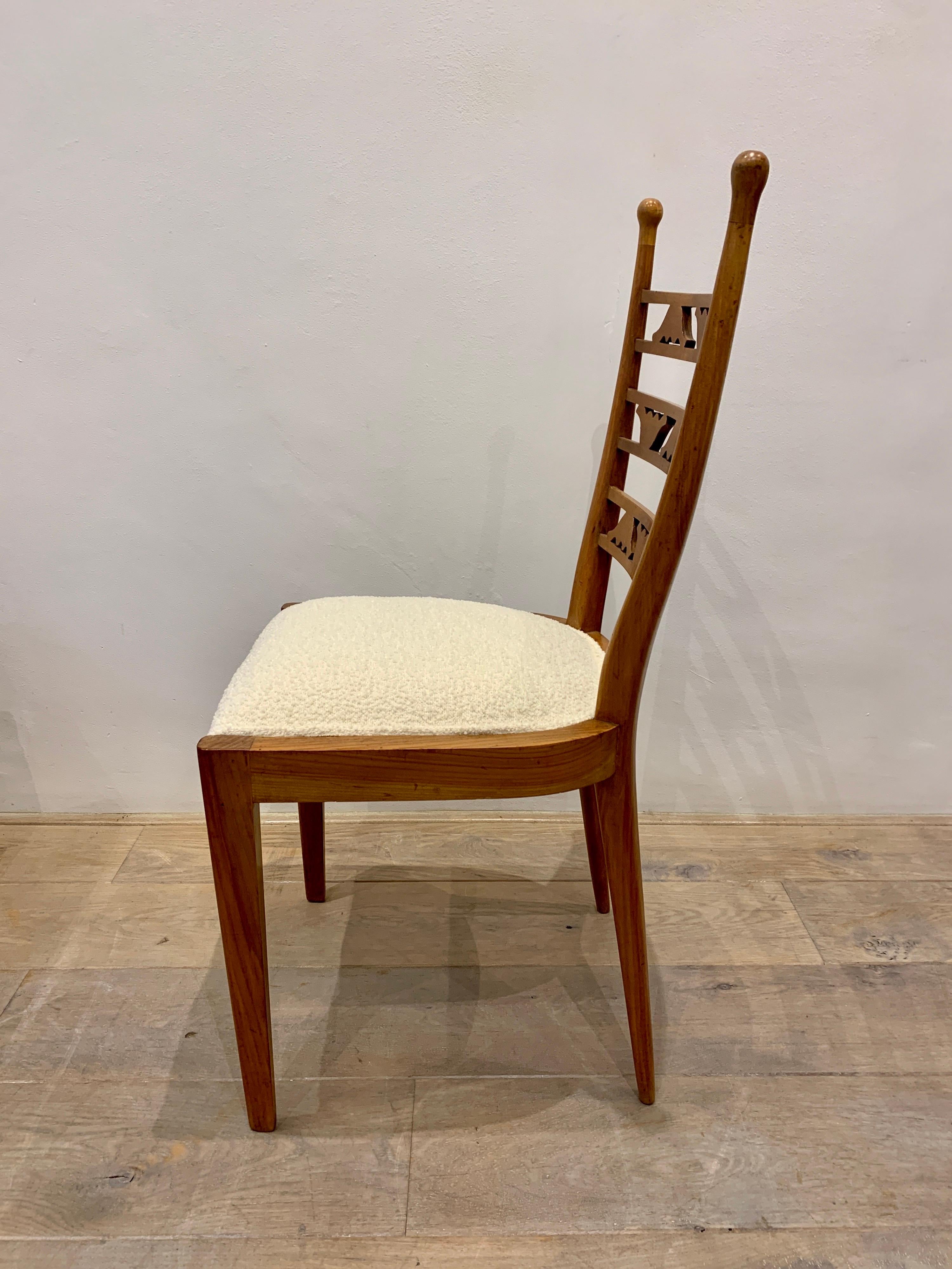 Ensemble of Six Decorative Italian Chairs, 1940s 1