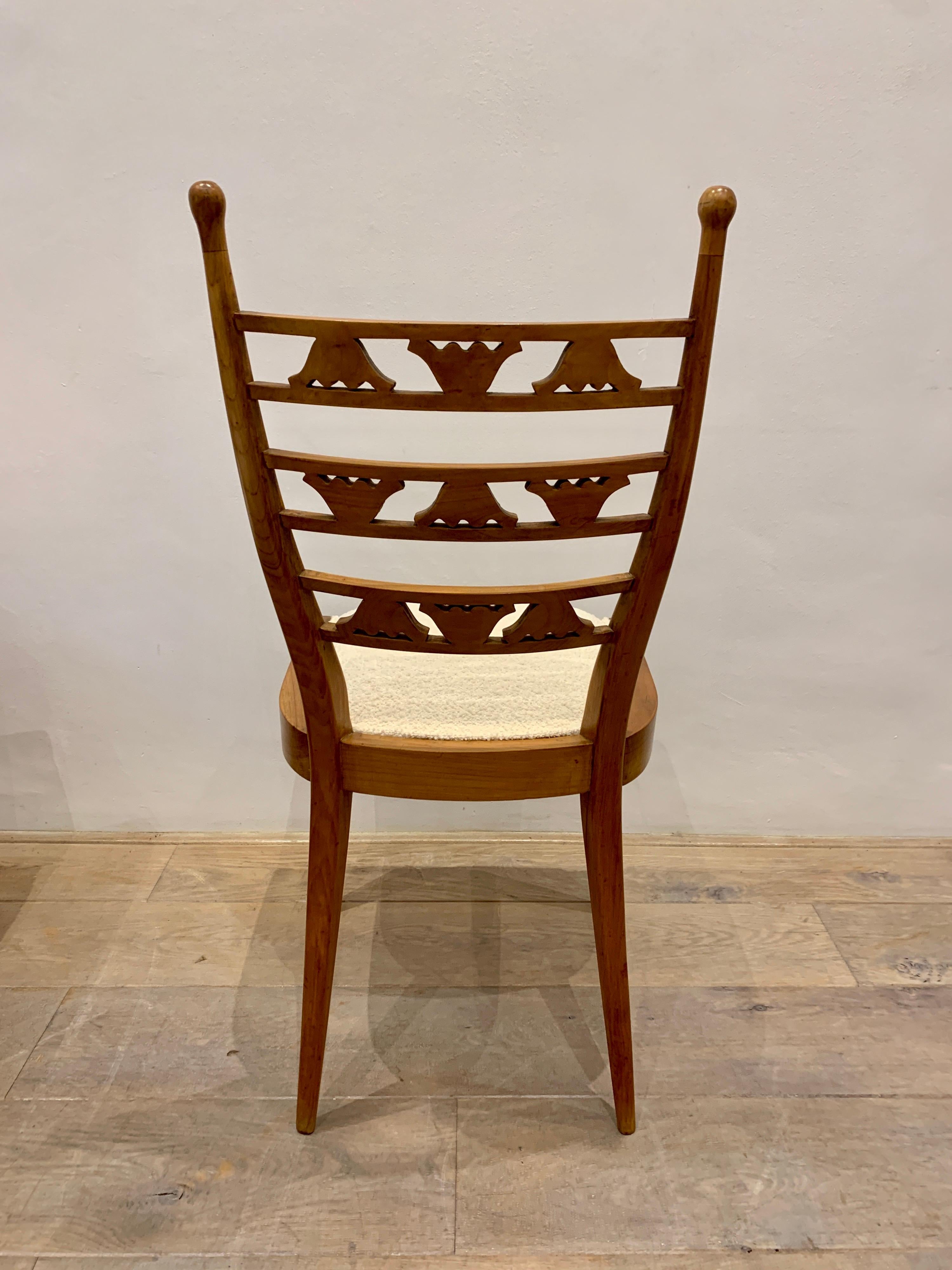 Ensemble of Six Decorative Italian Chairs, 1940s 2