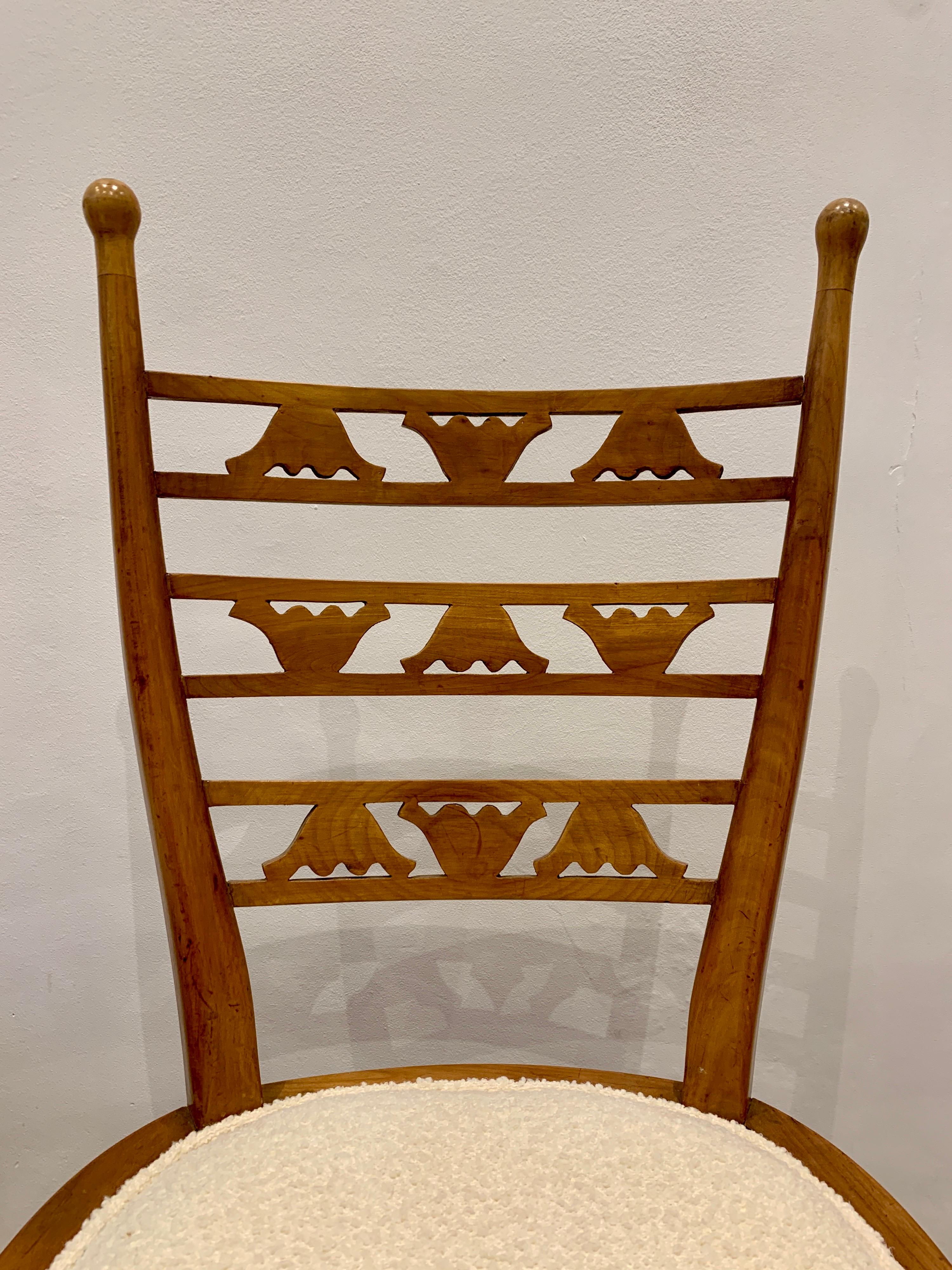 Ensemble of Six Decorative Italian Chairs, 1940s 3