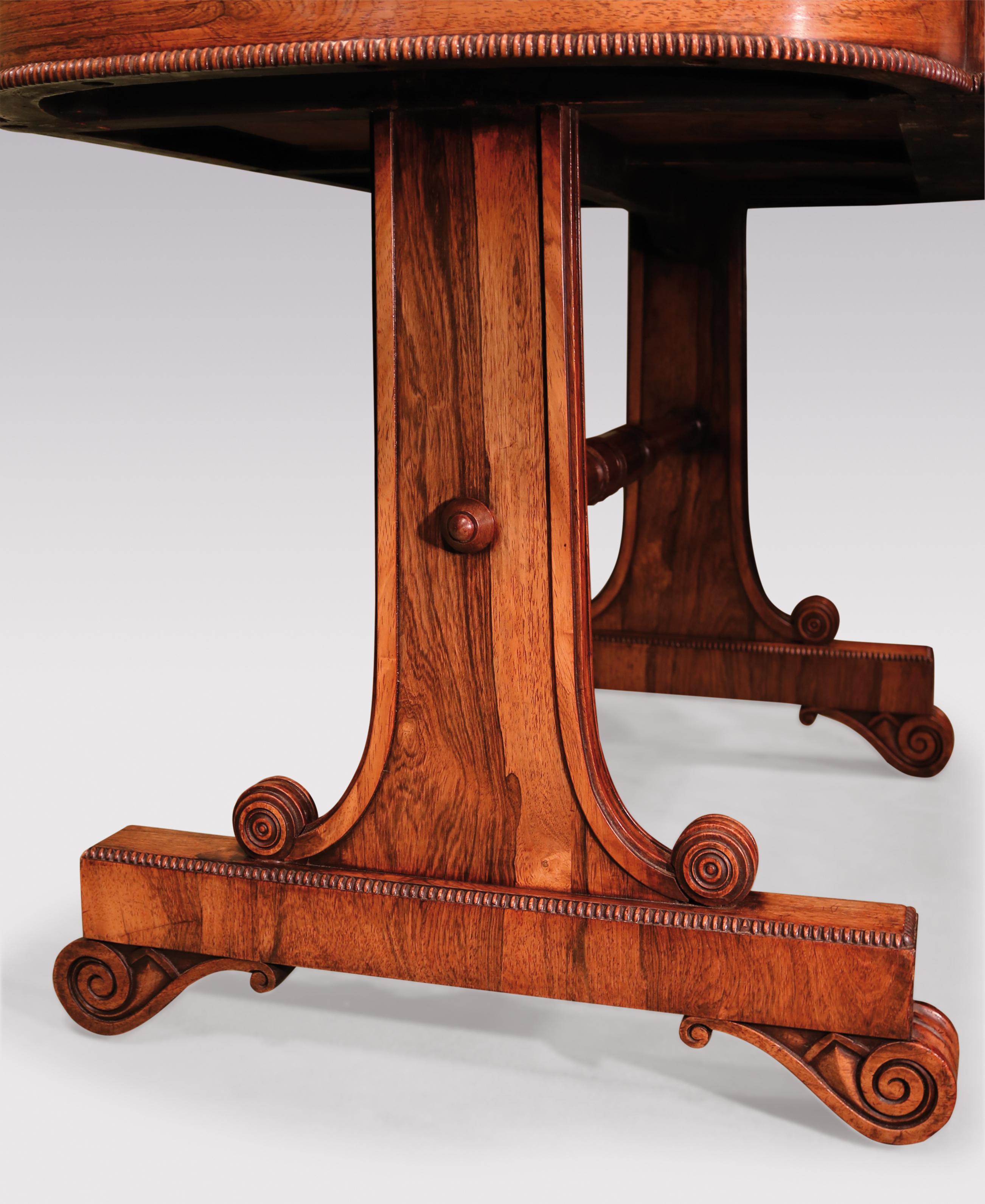 Early 19th Century Regency Period Rosewood Writing Table For Sale 1