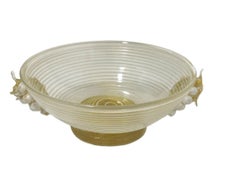 Ercole Barovier & Toso, Murano Glass Bowl with Bunches of Grapes, Italy