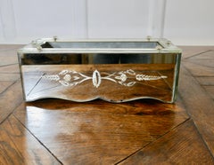 An Etched Venetian  Mirrored Planter Trough  A very unusual piece