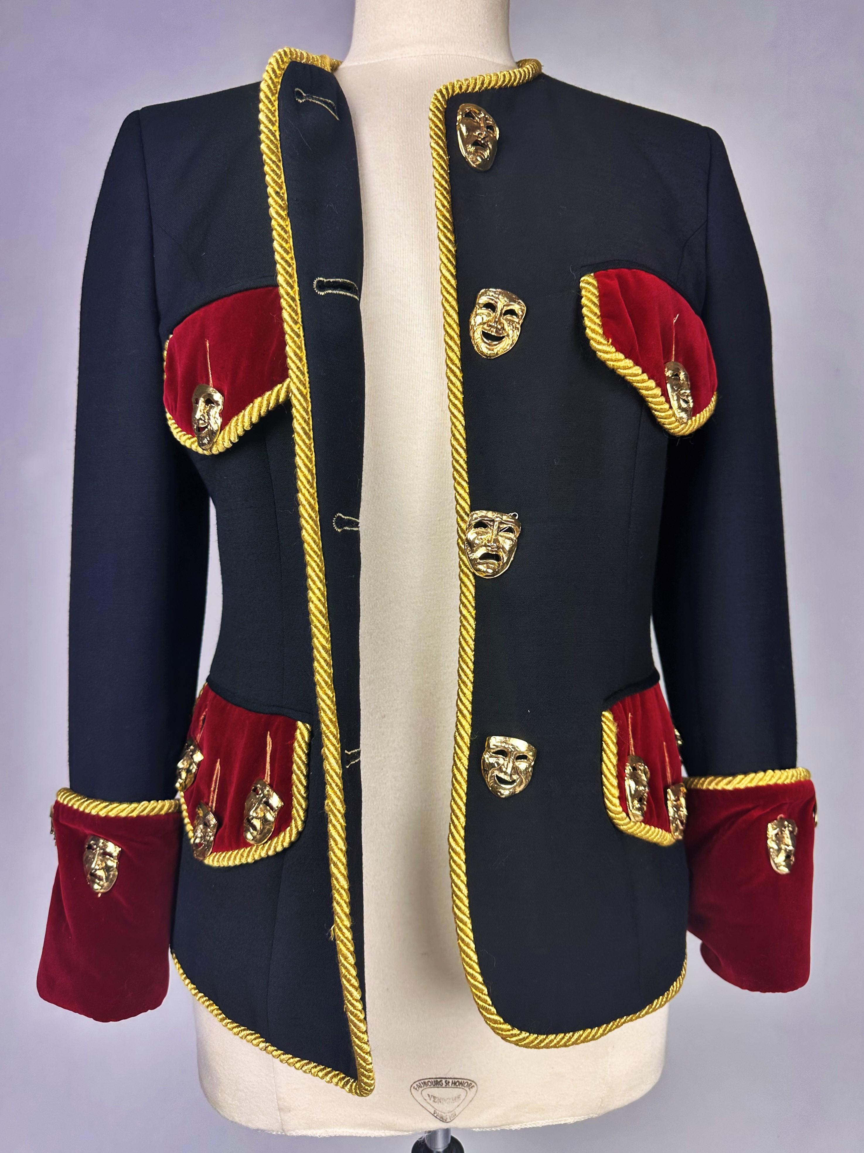 An Evening Jacket by Franco Moschino Couture Circa 1990 In Good Condition For Sale In Toulon, FR
