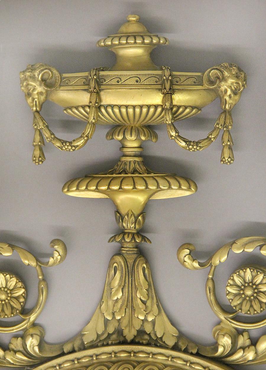 Vergoldeter Bronzespiegel von Caldwell in ausgezeichneter Qualität aus dem frühen 20. Jahrhundert (Belle Époque) im Angebot