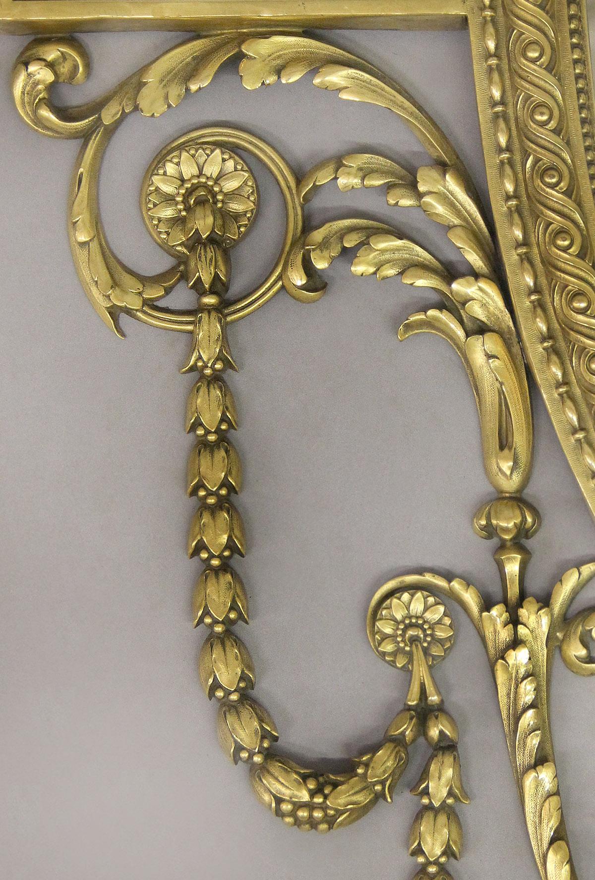 Vergoldeter Bronzespiegel von Caldwell in ausgezeichneter Qualität aus dem frühen 20. Jahrhundert im Angebot 1
