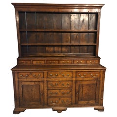 An excellent Welsh oak dresser c1760 in original condition
