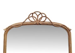 Exceptional 19th Century Giltwood Arch Top Overmantle Mirror