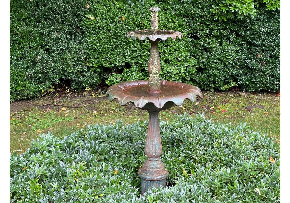Außergewöhnlicher antiker Gartenbrunnen aus Gusseisen im Angebot 4