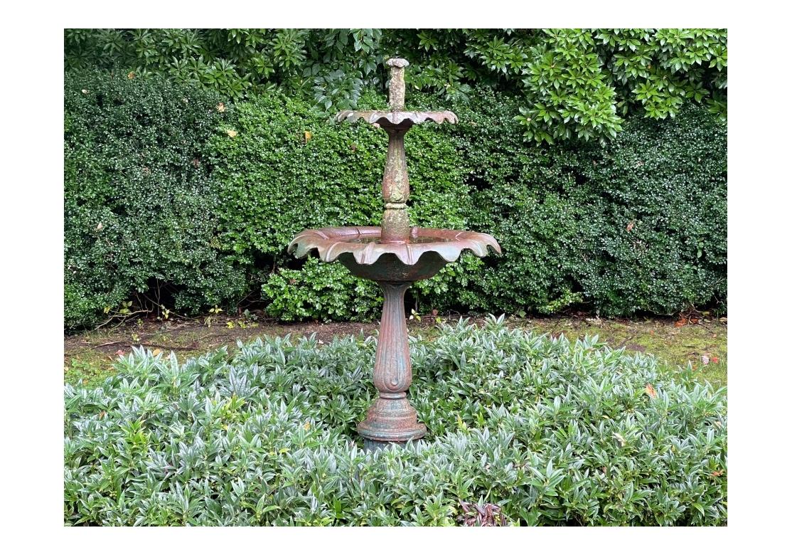 Außergewöhnlicher antiker Gartenbrunnen aus Gusseisen im Angebot 8