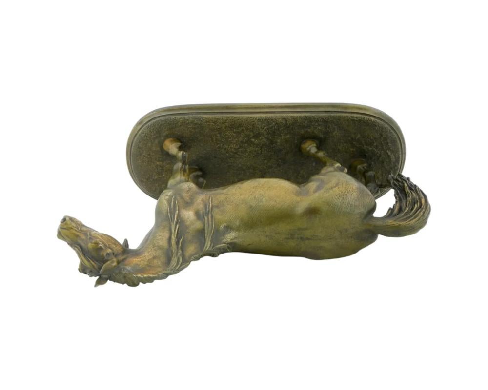 Eccezionale scultura di stallone in bronzo di cavallo arabo, attribuita a Christophe in vendita 1