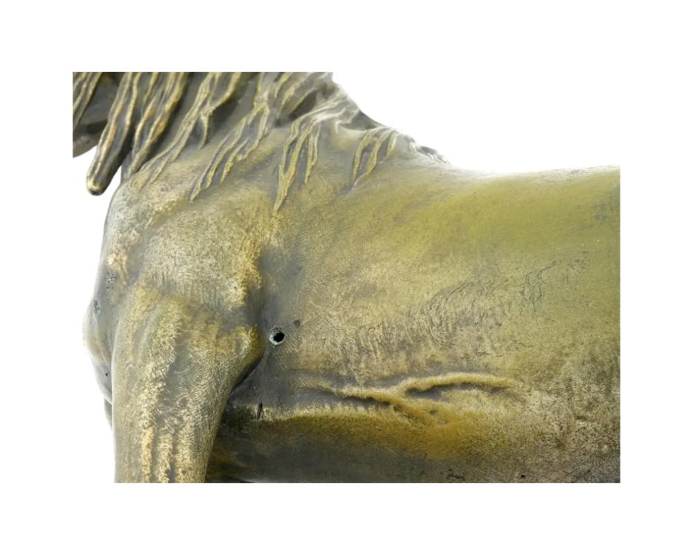 Eccezionale scultura di stallone in bronzo di cavallo arabo, attribuita a Christophe in vendita 3