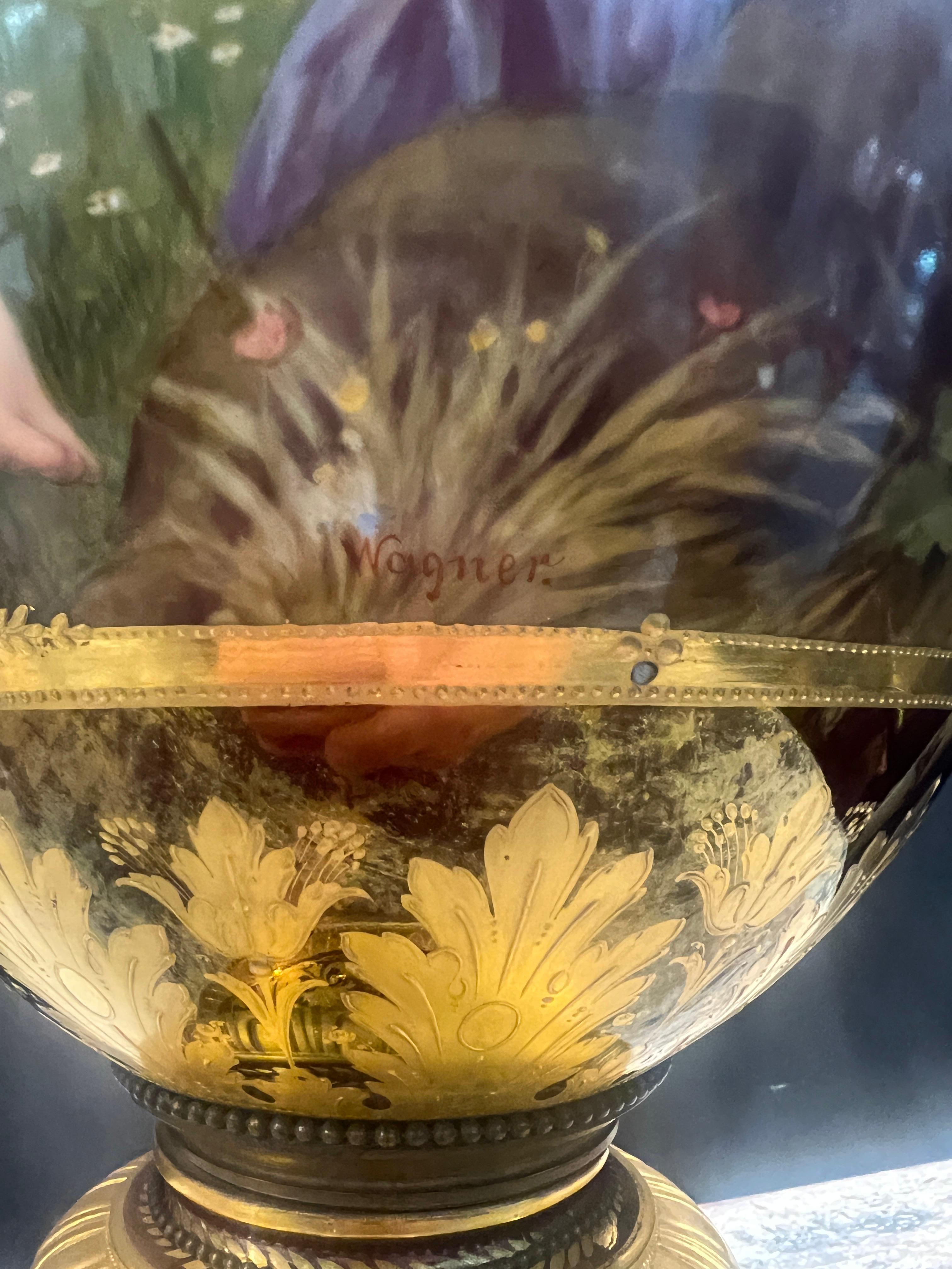 An Exceptional Berlin KPM Iridescent Jeweled Porcelain Vase 