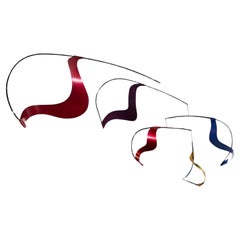 An Exceptional Calder Style Mobile Sculpture, Great Scale And Color.