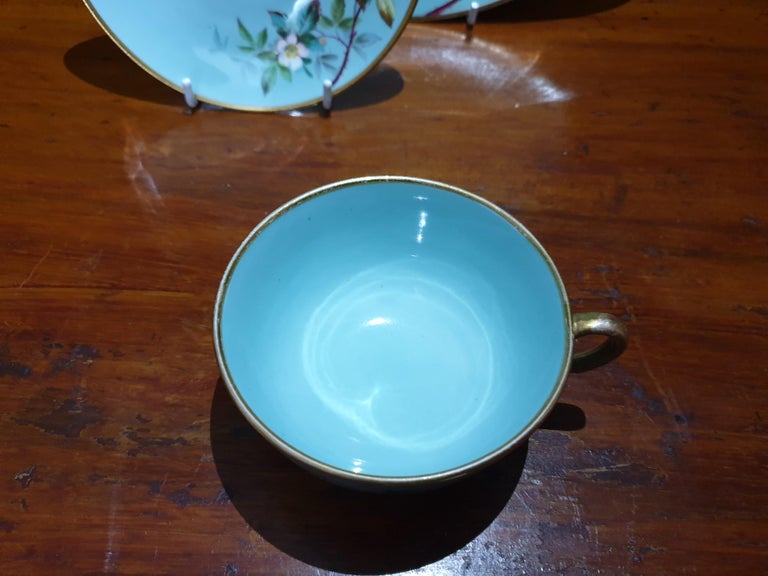 Floral Brown Westhead and Moore 'Brownfield' Trio For Sale at 1stDibs