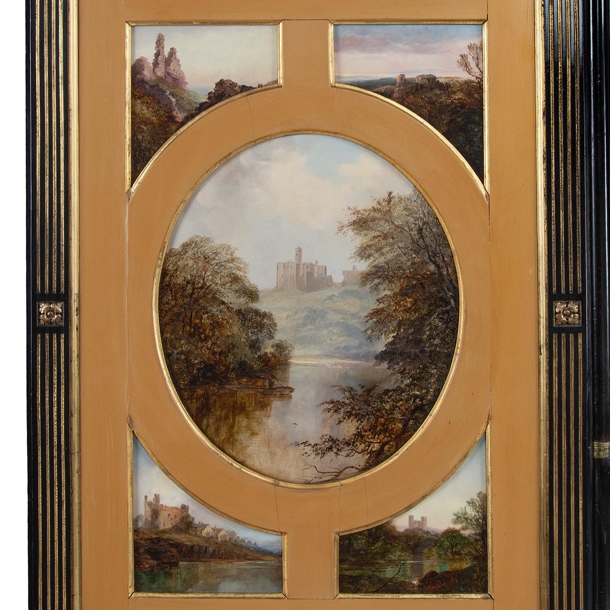 An exceptional documented folding screen by T. Robertson and Sons of Alnwick (19. Jahrhundert) im Angebot