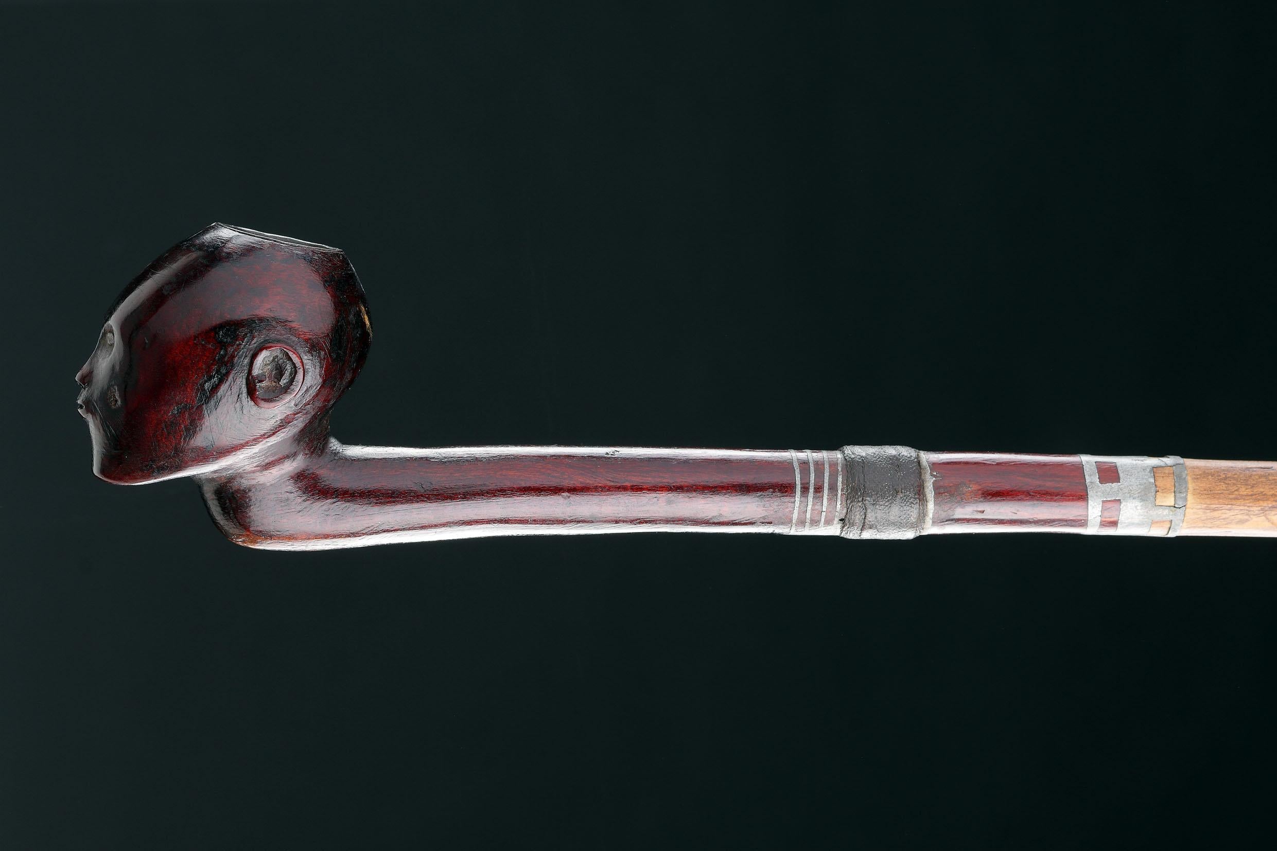 Exceptionnelle pipe nguni du Cap-Oriental (bol et tuyau) en vente 4