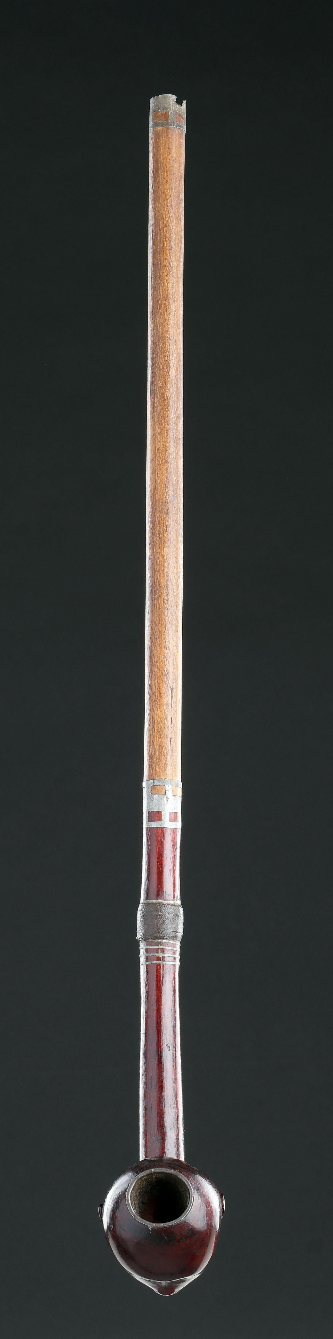 Métal Exceptionnelle pipe nguni du Cap-Oriental (bol et tuyau) en vente