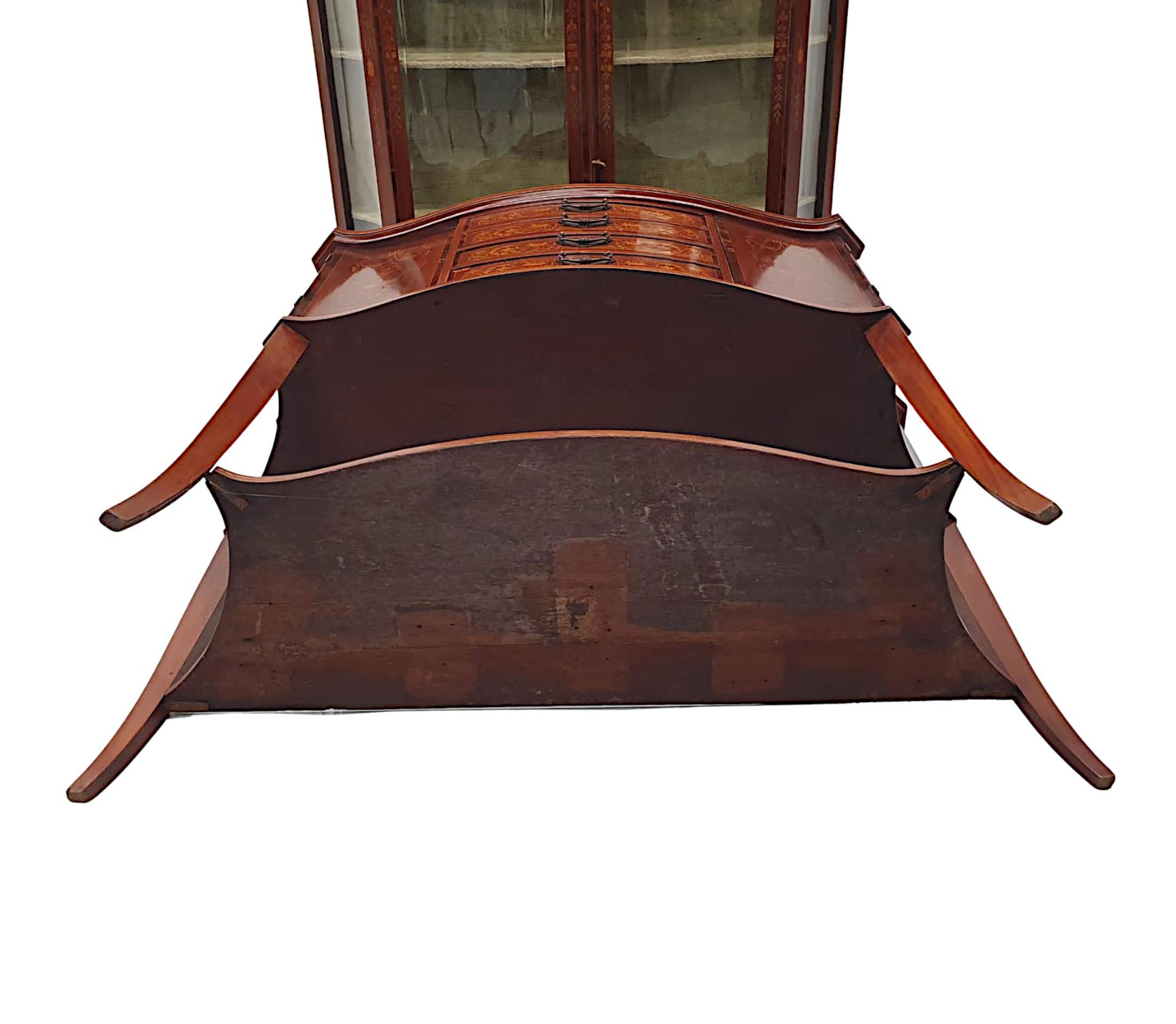 Exceptional Edwardian Display Case Attributed to Edward and Roberts For Sale 6