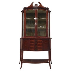 Antique Exceptional Edwardian Display Case Attributed to Edward and Roberts