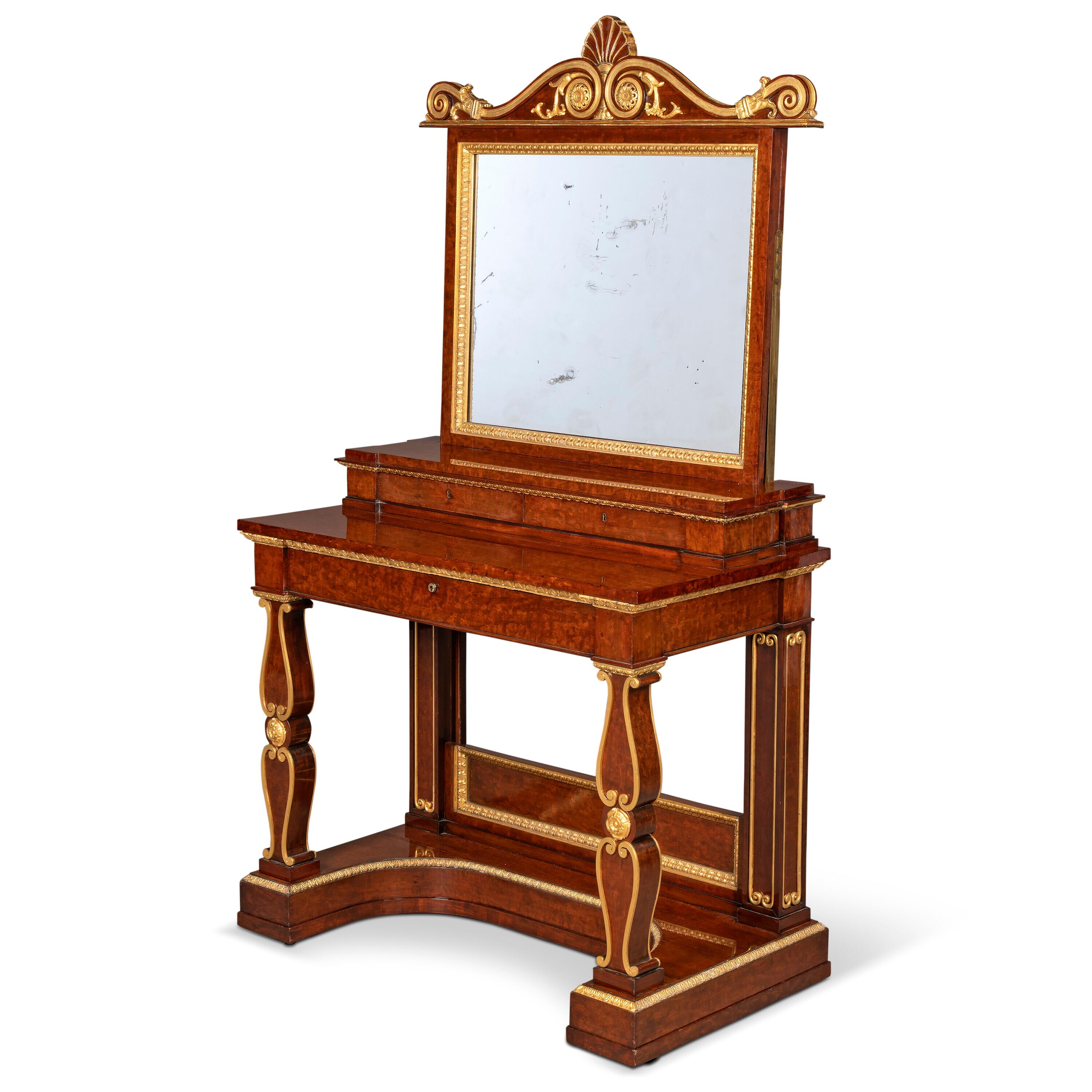  An Exceptional English Regency Dressing Table with a Royal Family Provenance In Good Condition In Vancouver, British Columbia