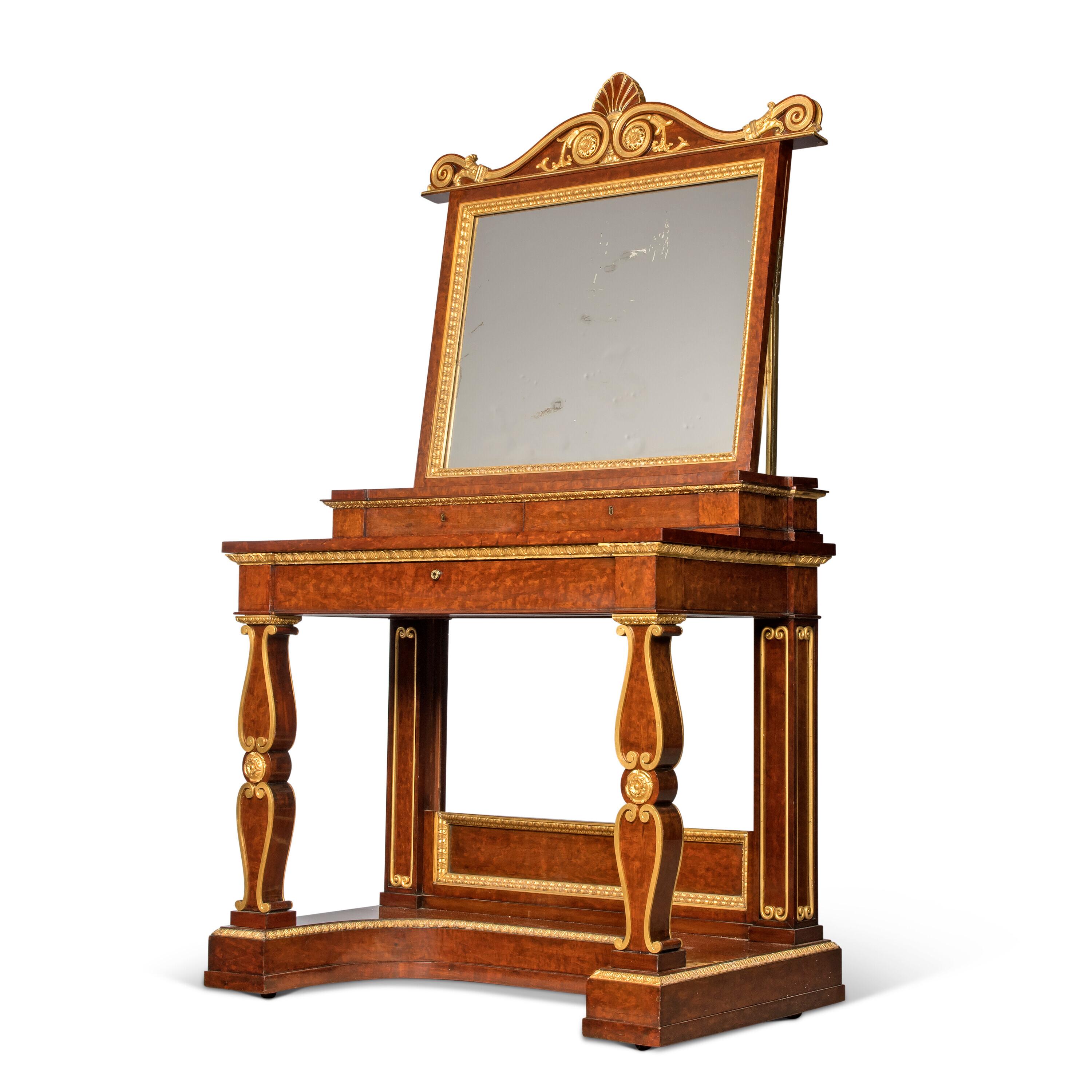 19th Century  An Exceptional English Regency Dressing Table with a Royal Family Provenance