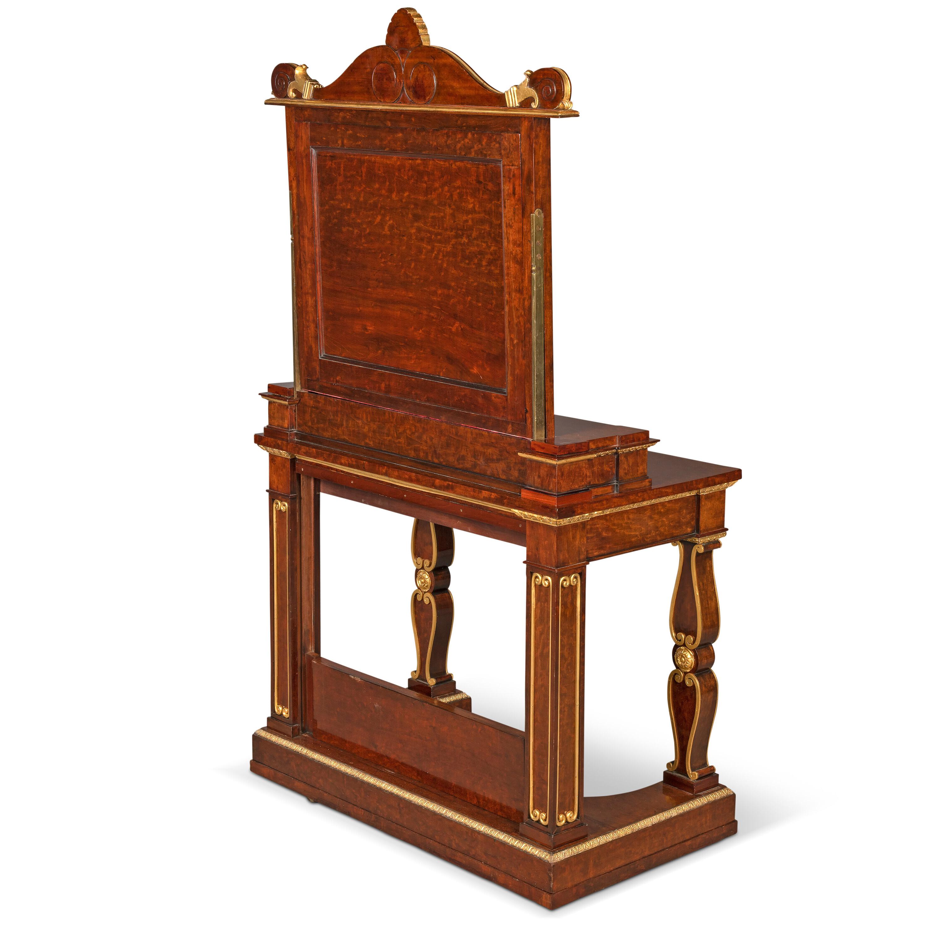 Mahogany  An Exceptional English Regency Dressing Table with a Royal Family Provenance
