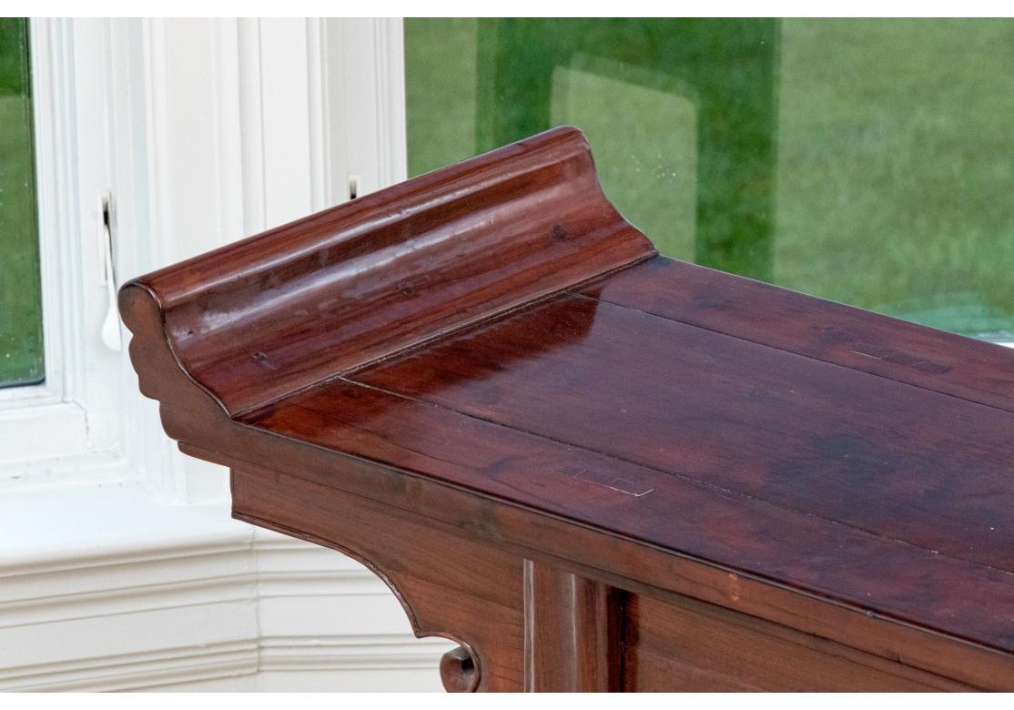 An Exceptional French Polished Rosewood Altar Table For Sale 1