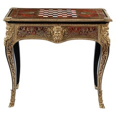 An Exceptional George Iv Period Boulle Games Table Attributed to Thomas Parker
