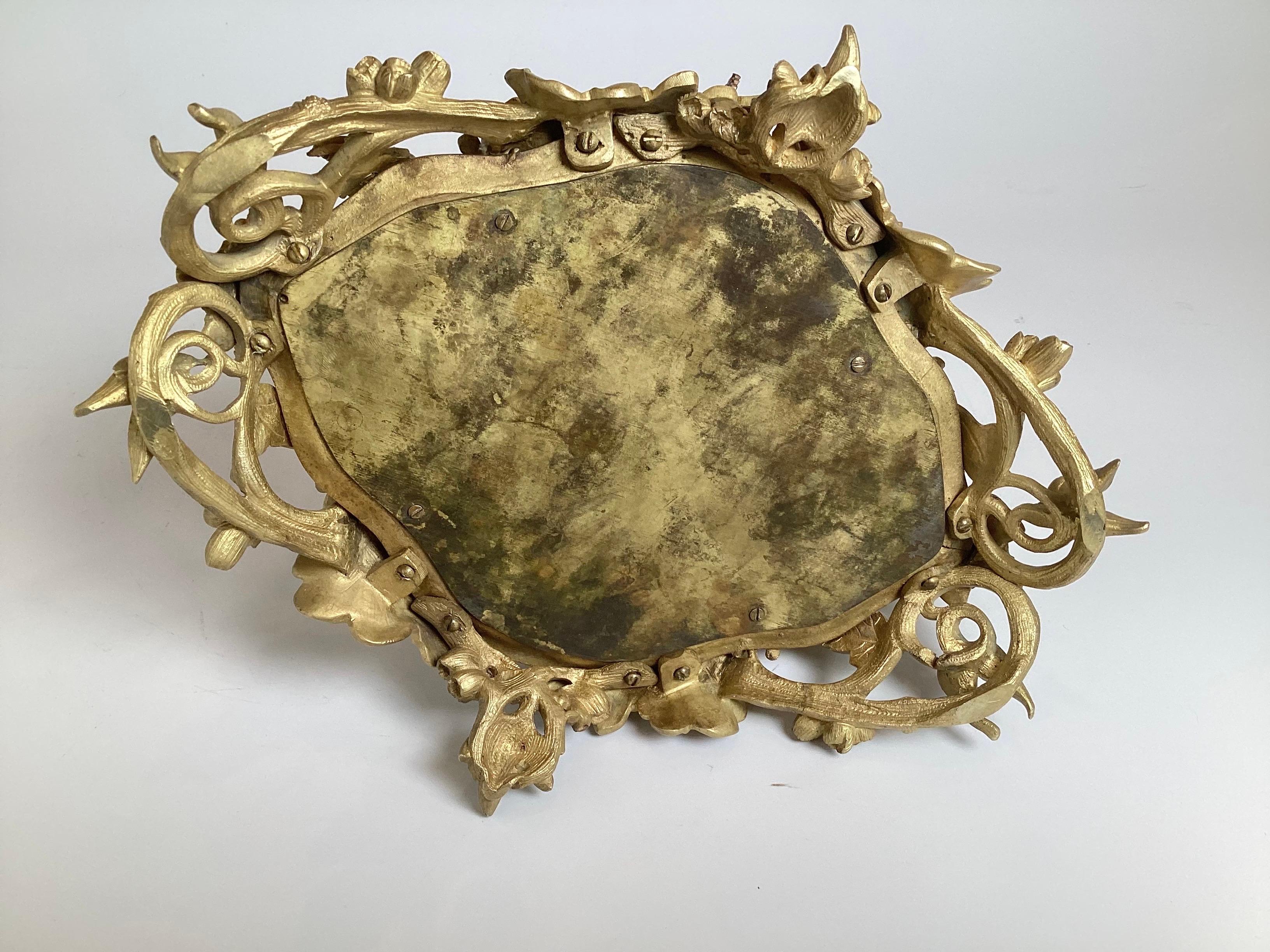 An Exceptional Gilt Bronze French 19th Century Jewelry Casket For Sale 1