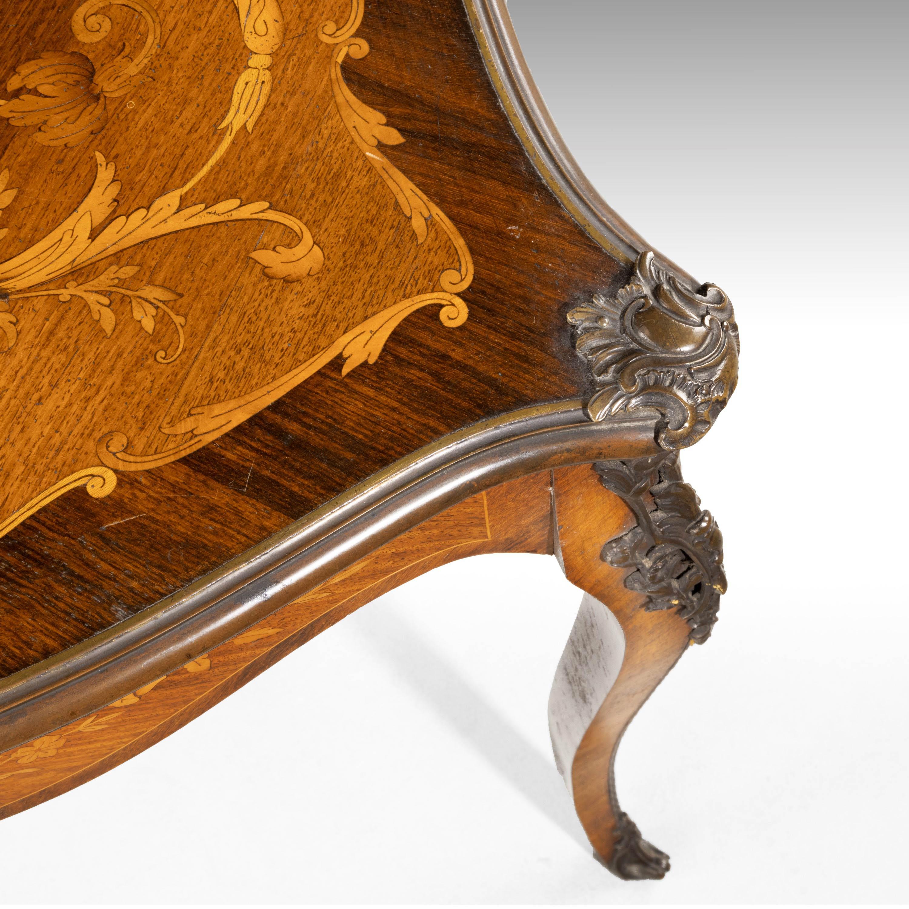 Exceptional Kingwood, Rosewood and Exotically Timbered Centre Table 5