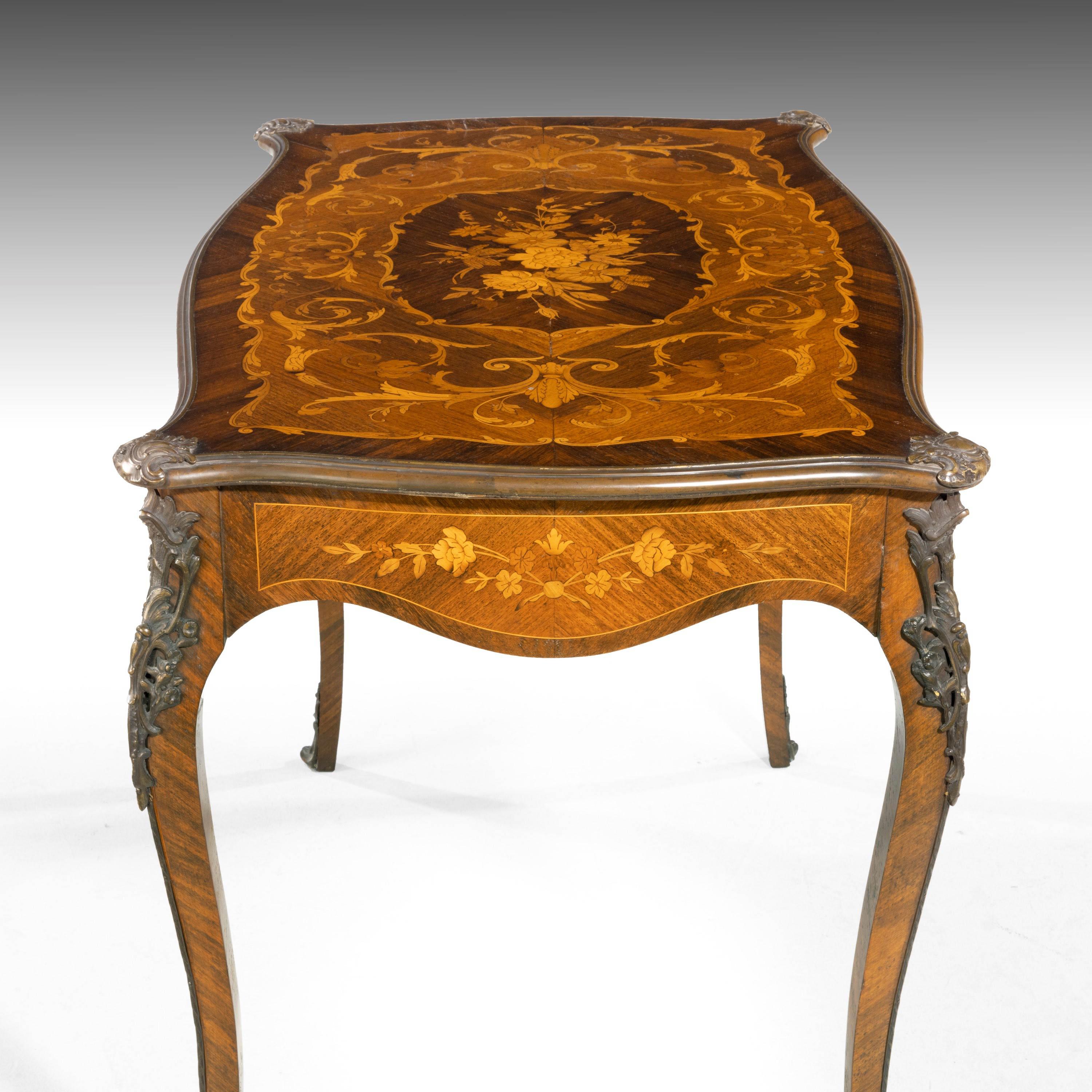 Exceptional Kingwood, Rosewood and Exotically Timbered Centre Table 6