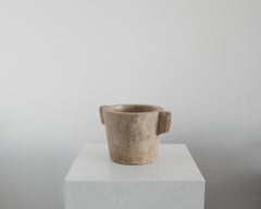 An Exceptional Large 19Th C. Portuguese Marble Mortar Wabi Sabi