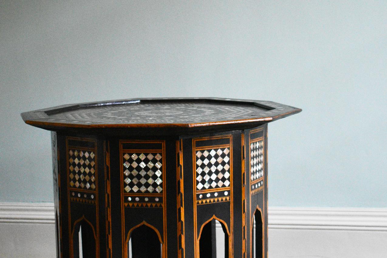 Late Victorian Exceptional, Large Syrian Occasional Table, Early 20th Century For Sale