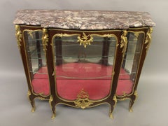 Exceptional Late 19th Century Gilt Bronze Mounted Vitrine by François Linke