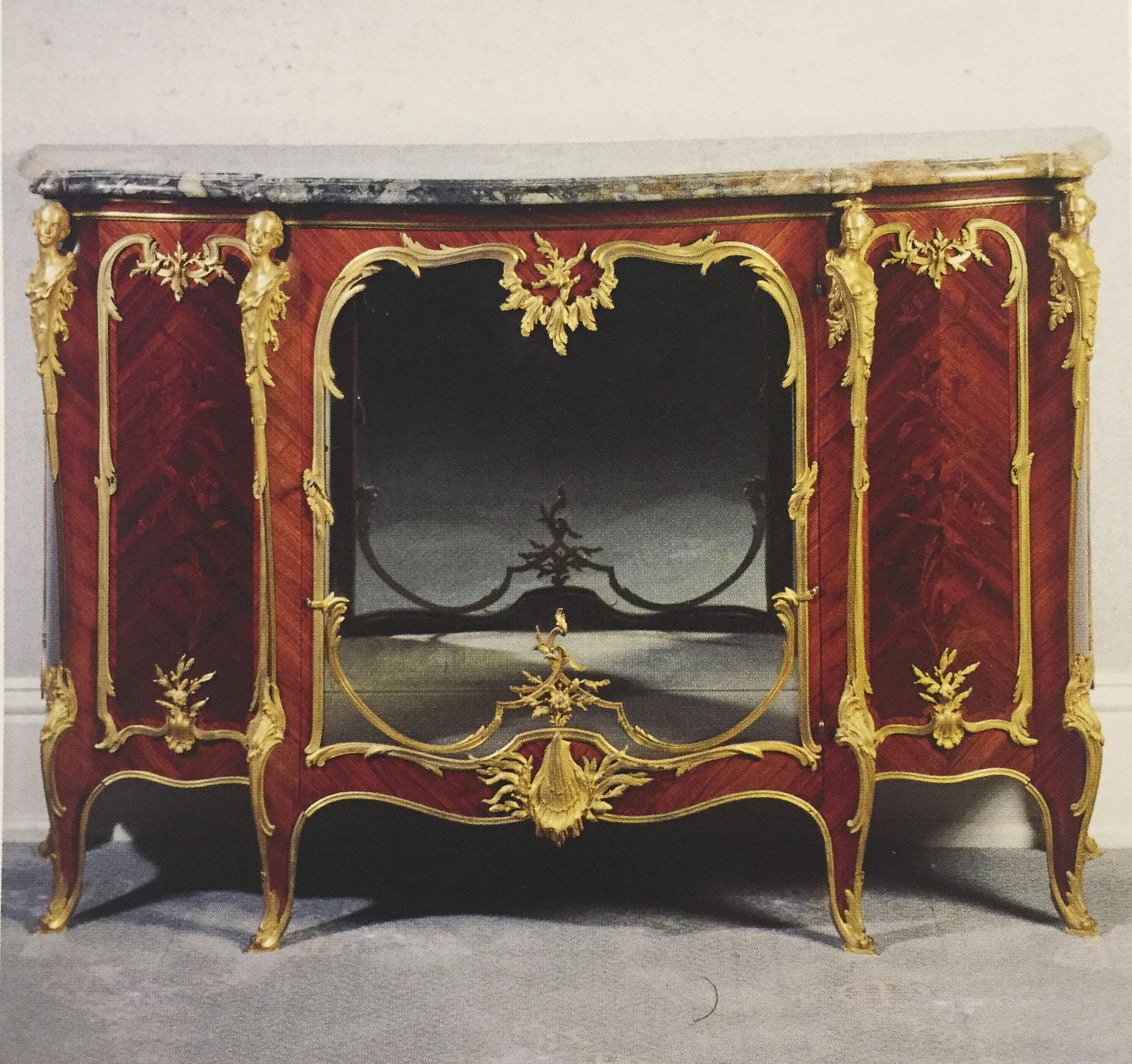 Exceptional Late 19th Century Gilt Bronze Mounted Vitrine by François Linke For Sale 3