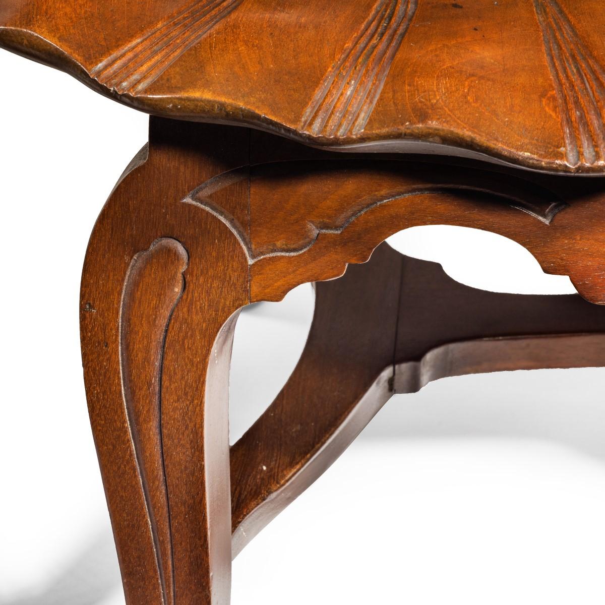 Außergewöhnliches Mahagoni-Sessel aus dem späten George II.-Stil, hergestellt für Anne Basset im Angebot 5