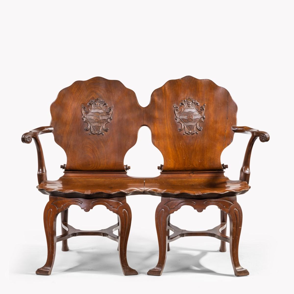 Außergewöhnliches Mahagoni-Sessel aus dem späten George II.-Stil, hergestellt für Anne Basset im Angebot 8