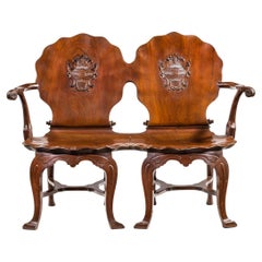 Exceptional Late George II Mahogany Settee, Made for Anne Basset