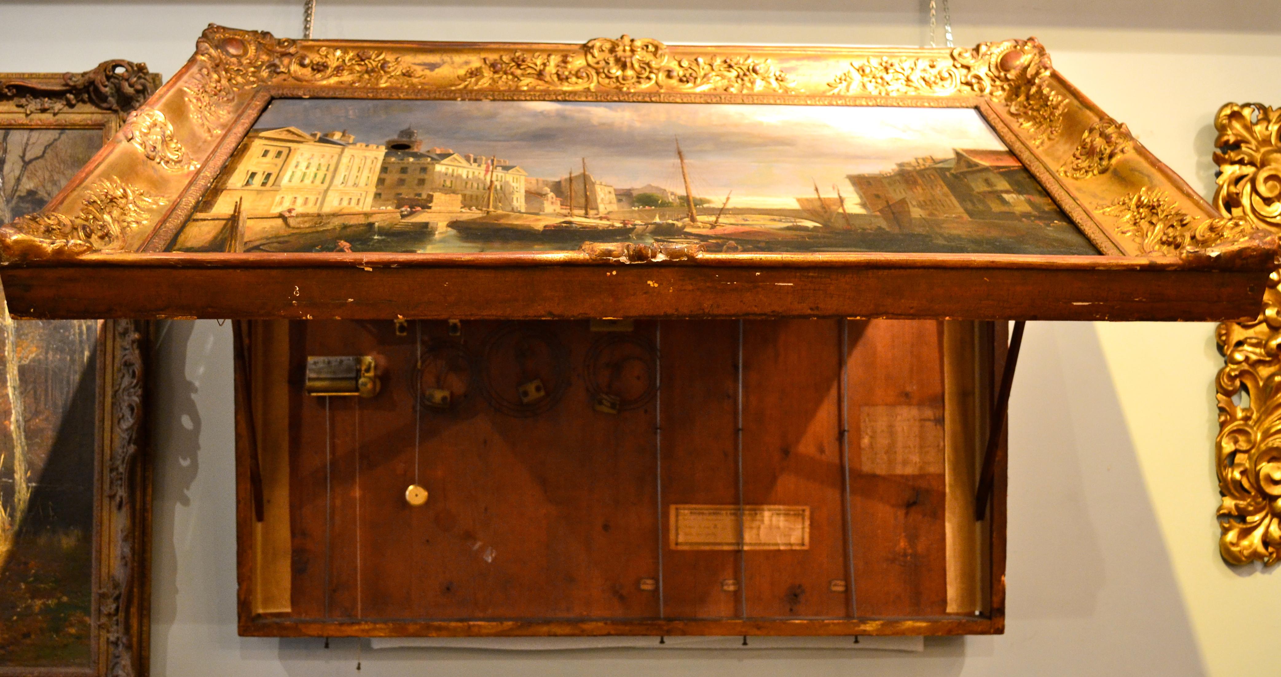 Exceptionnelle horloge musicale avec complications et peinture de L. V. Fouquet en vente 2