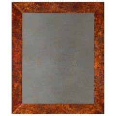 An Exceptional Nineteenth Century Burr Oak Mirror of Large Scale