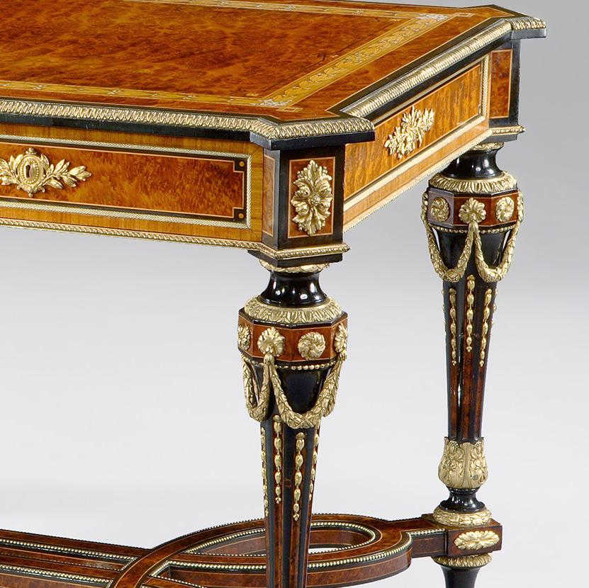 Louis XVI Exceptional Ormolu-Mounted Centre Table Firmly Attributed to Holland & Sons
