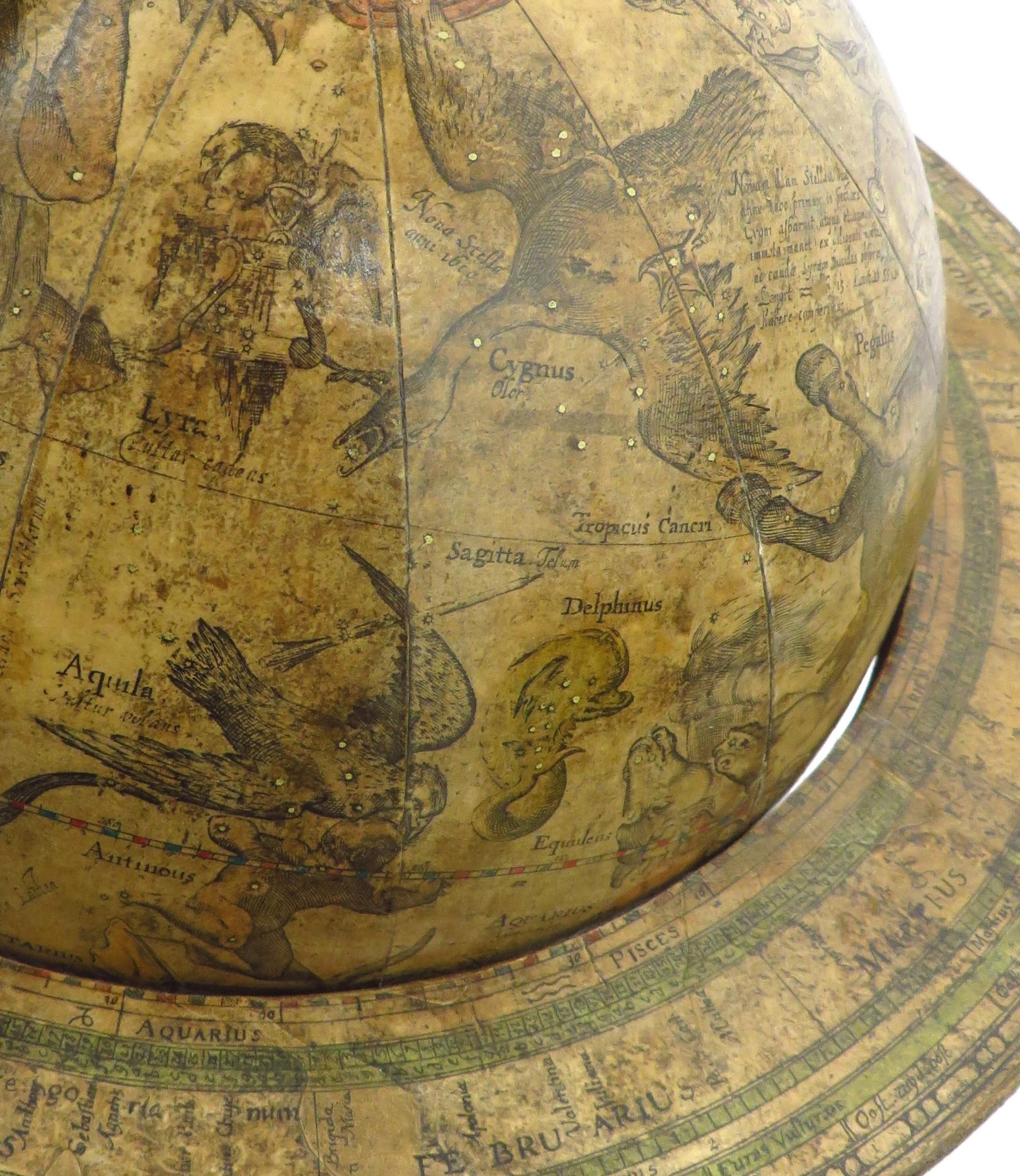         An exceptional pair of BLAEU table globes For Sale 7