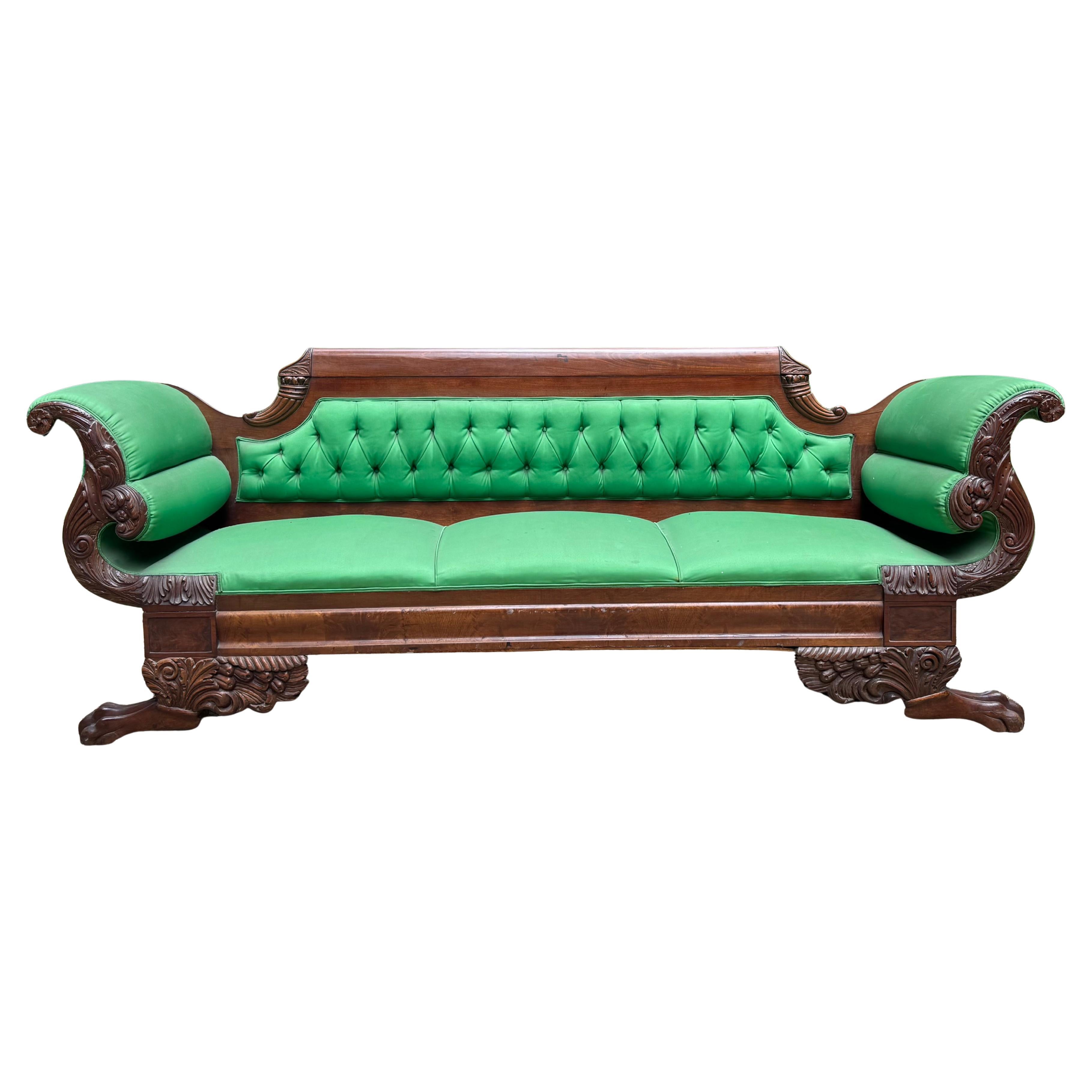 Exceptionnel canapé fédéral de Philadelphie, vers 1820-1830 en vente