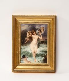 Außergewöhnliche Qualität Berlin KPM Porcelain Plaque "Venus und Amor"