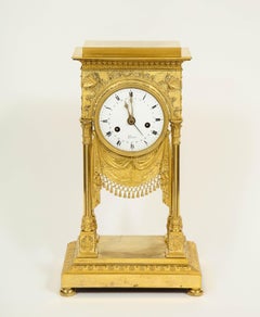 An Exceptional Quality French Ormolu Clock with Dragonflies, circa 1830