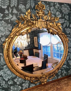Miroir en bois doré et gesso sculpté de qualité exceptionnelle de la fin du XIXe siècle