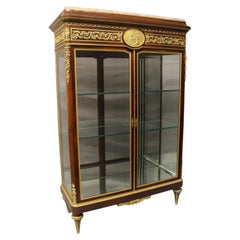 Exceptional Quality Late 19th Century Gilt Bronze Mounted Vitrine