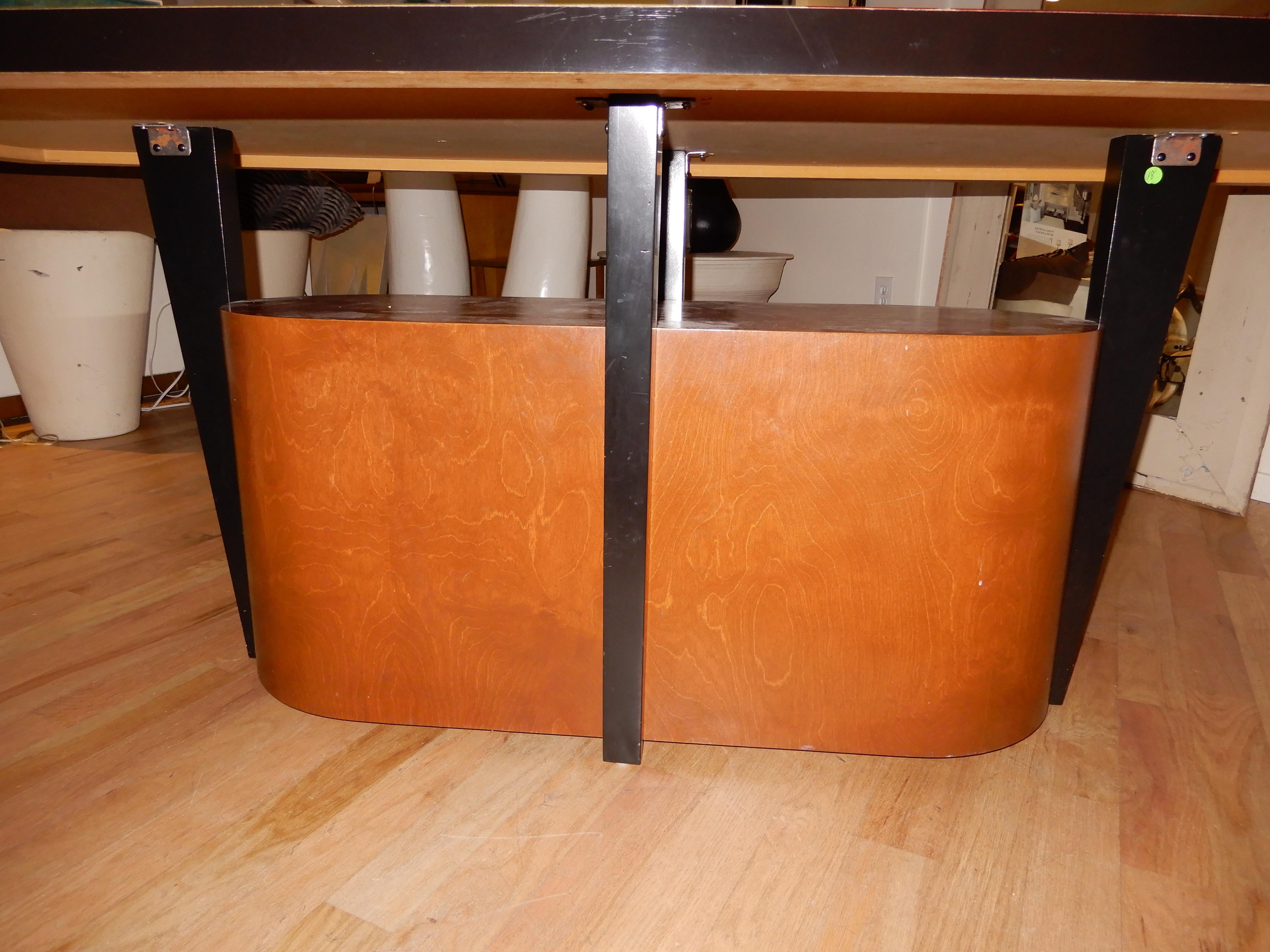Mid-Century Modern Rare Artisan Dining Room Table or Conference Table by Benjamin Le 1980s