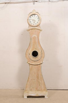 Exceptional Swedish Mora Floor Clock w/Original Metal Face, 19th Century